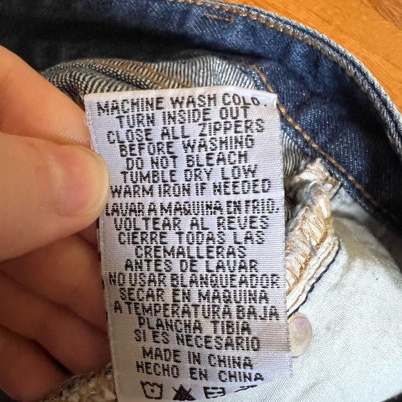 C’isa Distressed Jean Mini Skirt, Medium - Picture 5 of 5